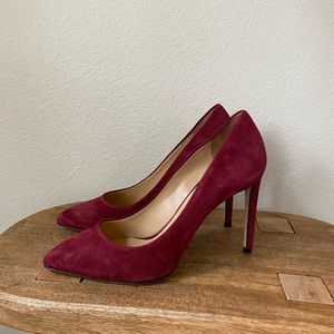 Charles David suede point heels